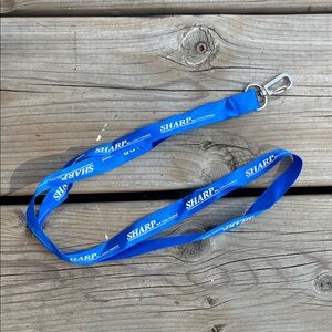 Blue SHARP Bus Lines Ltd. Lanyard with Clip